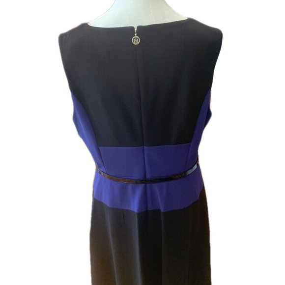 Tommy Hilfiger Black and Blue Dress size 14 A shape Dress - Picture 3 of 4